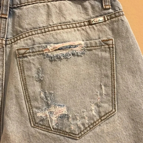KanCan Ultra High Rise Denim Jean Cutoff Shorts NWT Women’s Size Small S - Picture 6 of 9